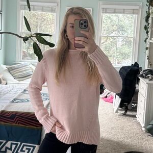 J. Crew Soft Pink Crew Neck Sweater